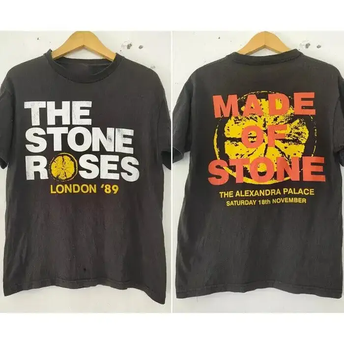 T-shirt The Stone Roses Band London '89 pour les fans de la musique rock, en coton, pour hommes et f