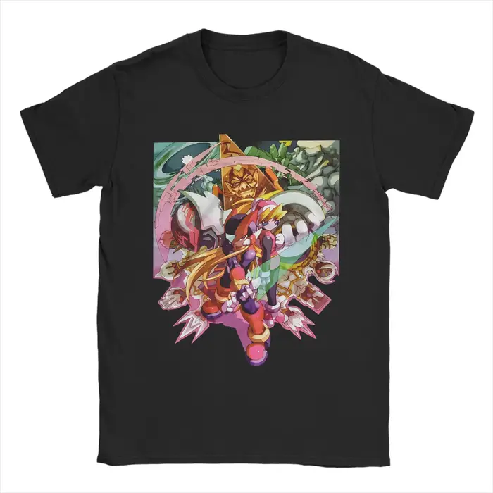 T-shirts imprimés Mega Man Robot World Game pour hommes et femmes