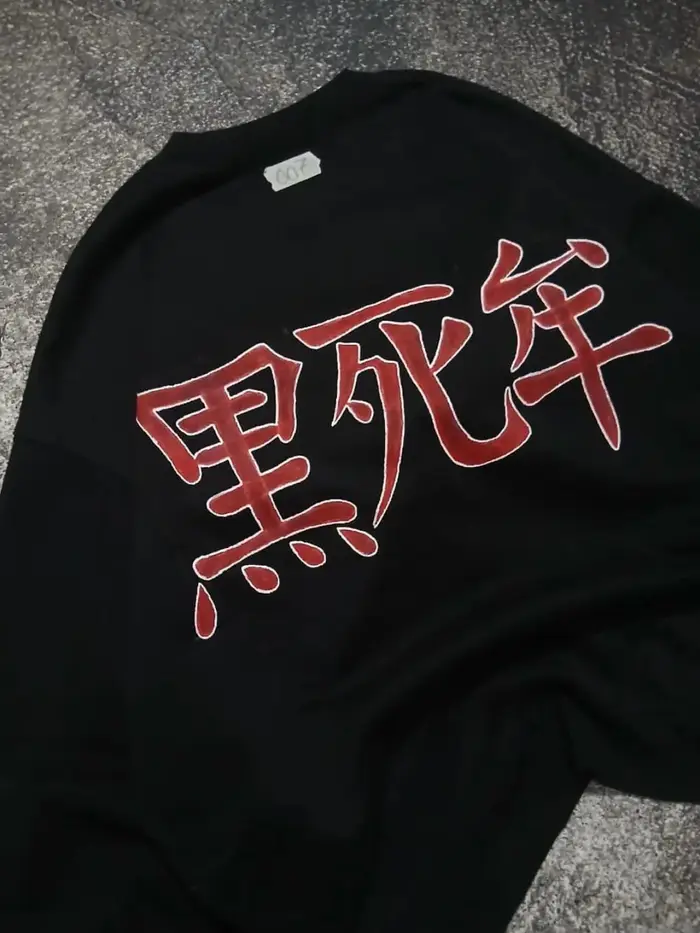 Douze Kizuki fermeture éclair yeux graphique t-shirts Harajuku Vintage à manches longues Style gothique Streetwear Kokushibo Y2k hauts hommes vêtements