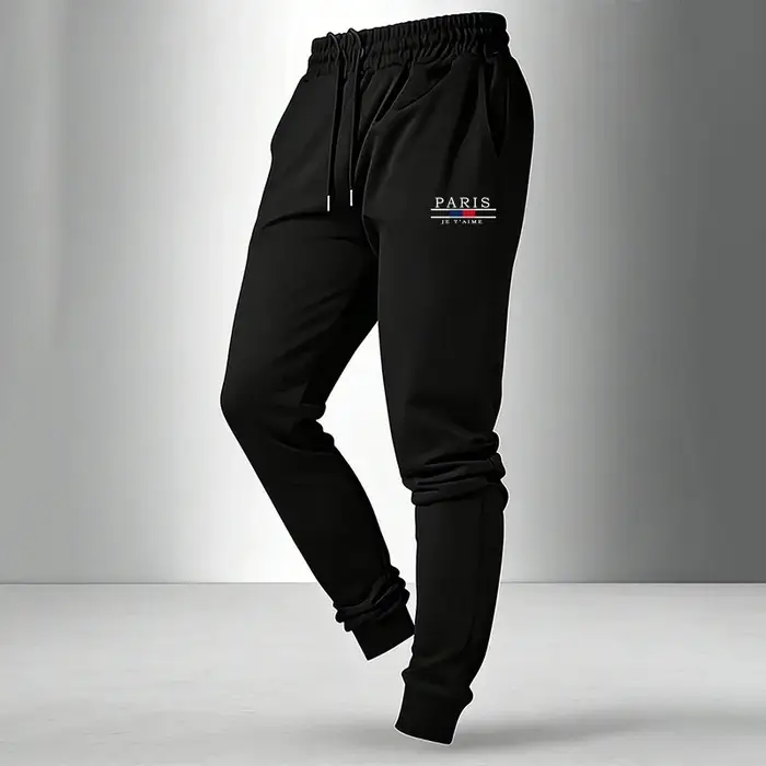 Ensemble homme T-shirt et pantalon de survêtement imprimé Paris