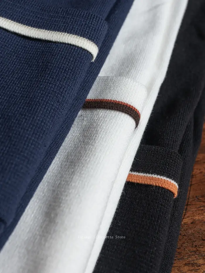Polo en tricot vintage pour homme