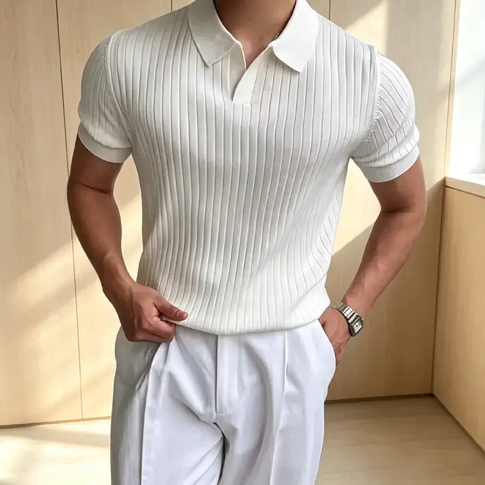 Polo de golf slim fit pour homme