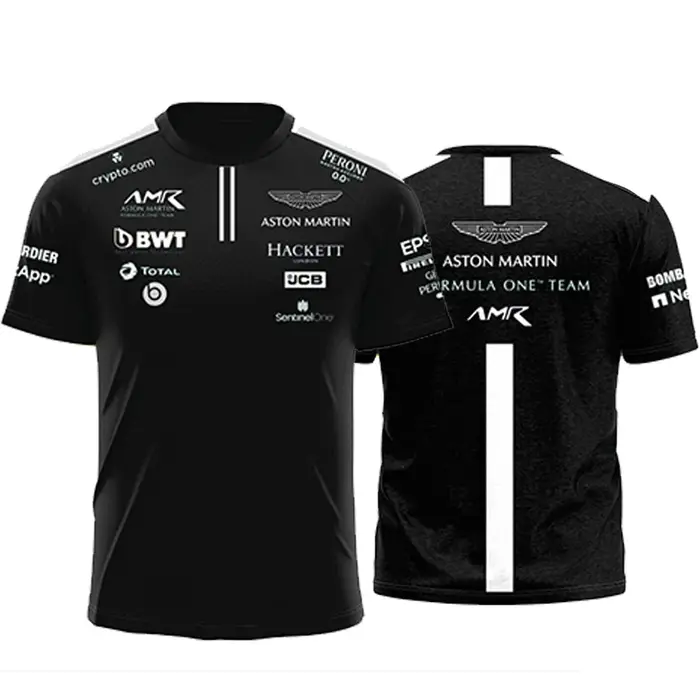 Maillot de course Alonso 14 Astontx Martin pour hommes, t-shirt d'été surdimensionné décontracté pou