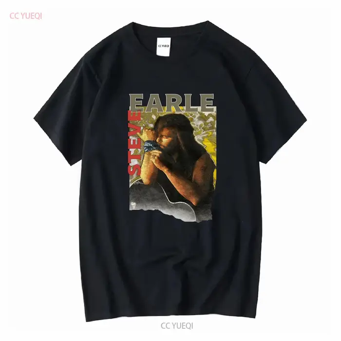T-shirt vintage Steve Earle Copperhead Road 1989 Rock Tour pour adulte, taille L, manches longues ou