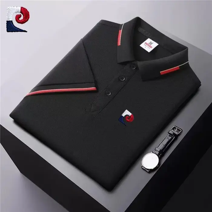 Nouveau polo à manches courtes de haute qualité pour hommes, mode d'été, décontracté, cool et confor