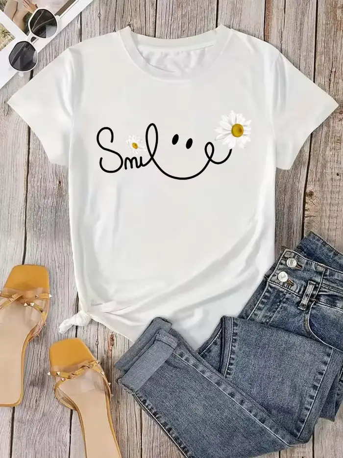 T-shirt imprimé pour femme