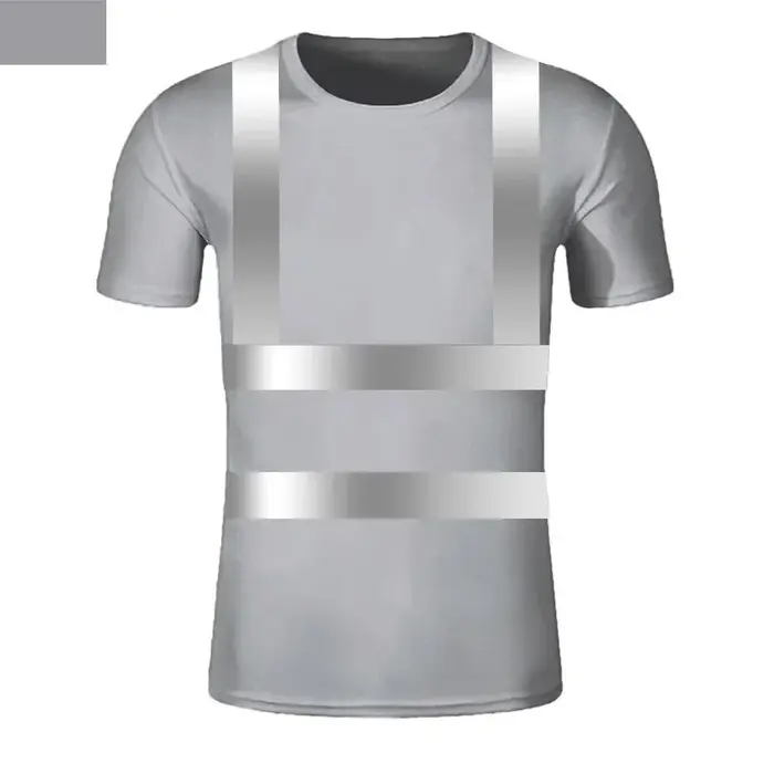 T-shirt réfléchissant extérieur Fluorescent haute visibilité sécurité travail chemise respirant