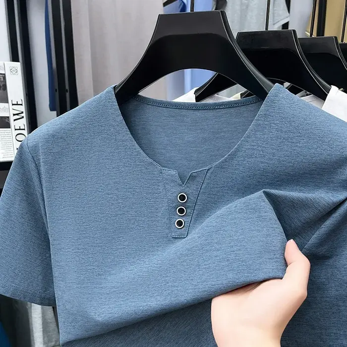 Chemise Henley pour homme