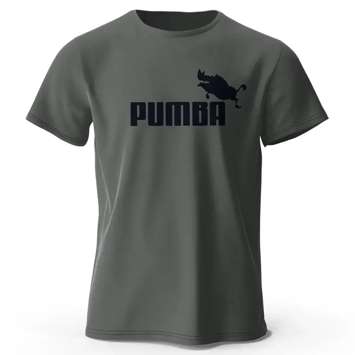 T-shirt imprimé Joke The Pumba pour hommes, 100% coton, surdimensionné, avec motifs amusants, hauts 