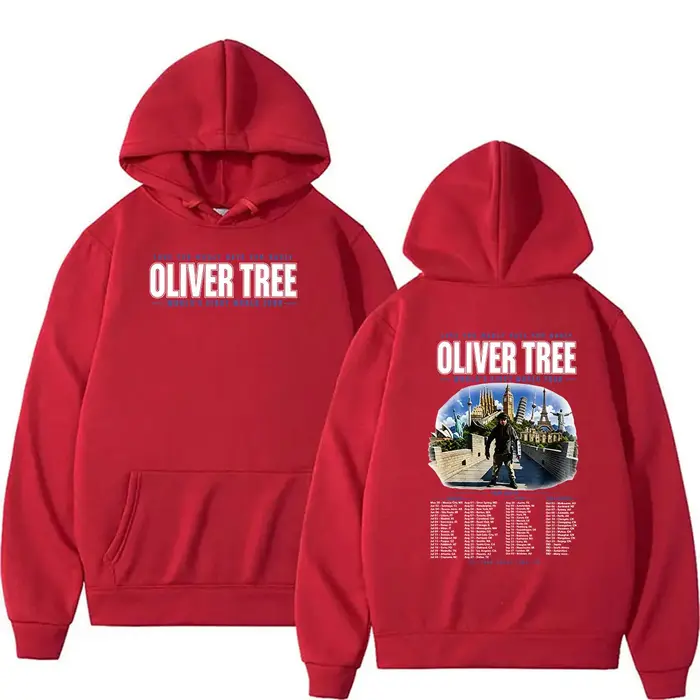 Oliver Tree Love You Madly Hate You Badly World’s First World Tour 2026 Hoodie Sweat-shirt surdimensionné à manches longues pour hommes