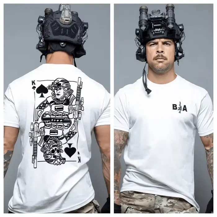 T-shirt décontracté d'été style artistique militaire tactique Brothers in Arms AMMO, haut de gamme p