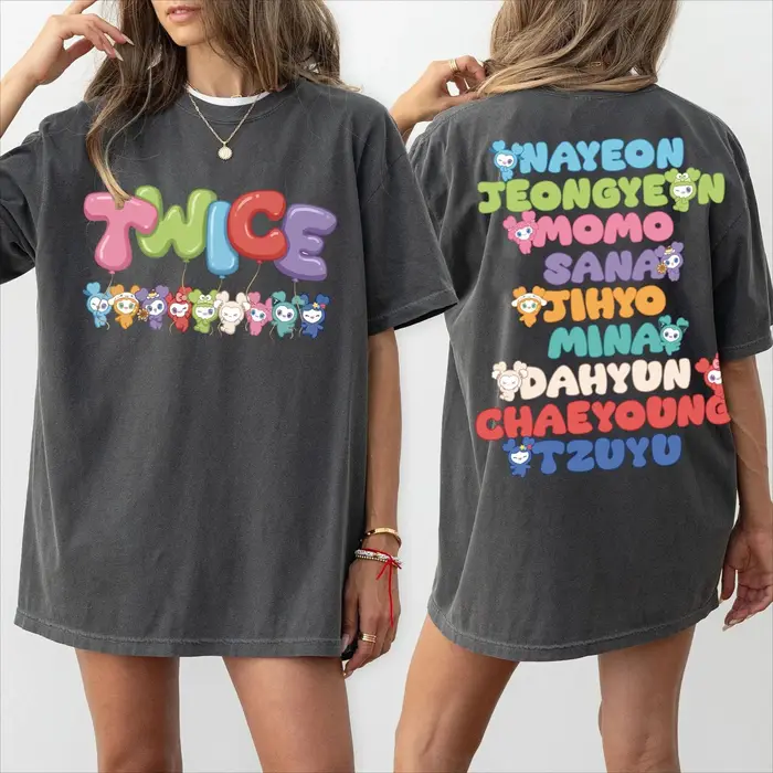T-shirt K-Pop Twice Luvity 2026 pour Hommes et Femmes – Vêtement d'été en Coton Y2K Tendance, Haut d