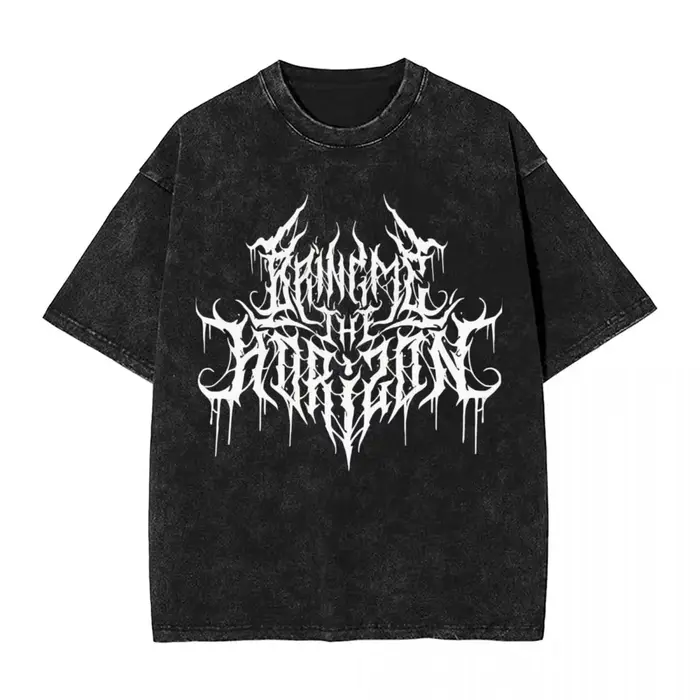 T-shirts pour hommes, vêtements BMTH Bring Me The Horizons, T-shirt avec logo amusant et brutale, T-
