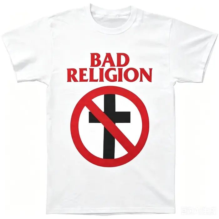 Bad Religion T-shirt classique pour homme noir Ropa Dehombre Vêtements