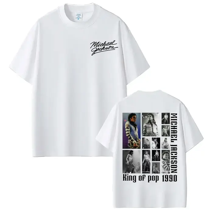 T-shirts d'album MJ King of Pop Michael Jackson pour hommes et femmes