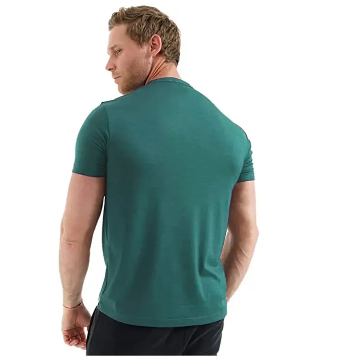 100% laine mérinos super fine t-shirt hommes couche de base chemise