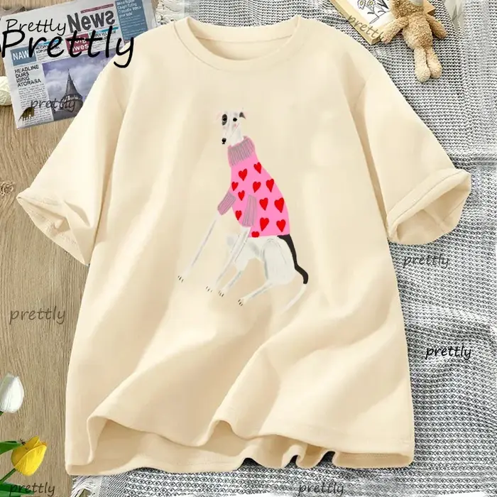 Chiot drôle T-shirt hommes femmes mignon chien de compagnie T-shirt imprimé haute qualité coton à ma