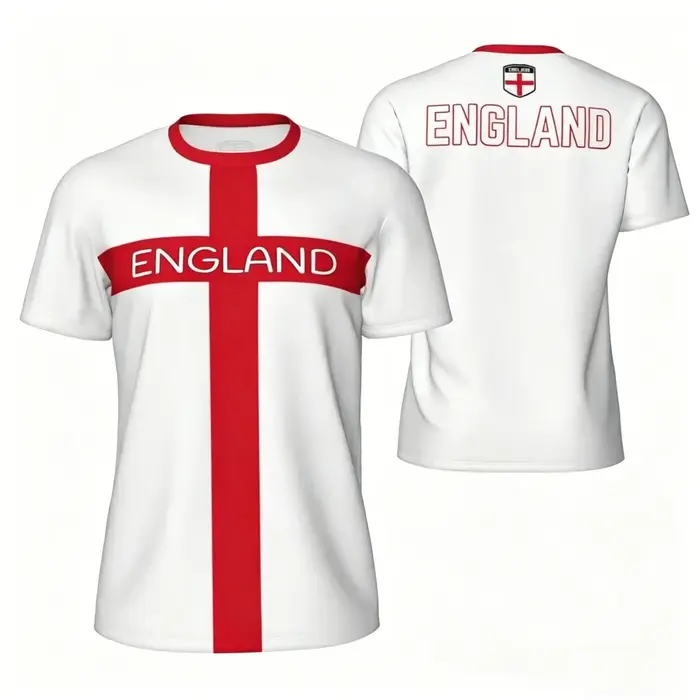 T-shirt imprimé en 3D avec drapeau anglais, t-shirt unisexe respirant à séchage rapide, hauts de sport décontractés pour la course à pied, le fitness, le streetwear quotidien en plein air