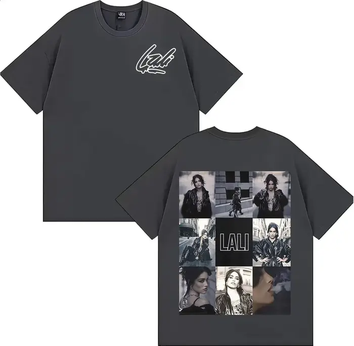 Singer Lali Esposito Tour 2025 Graphic Tee Shirt Men Women Fashion Trending Short Sleeve T-shirt Summer Tops Pure