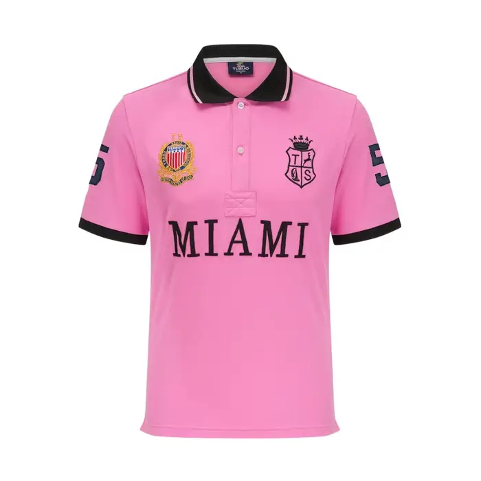 Polo à manches courtes en pur coton pour hommes