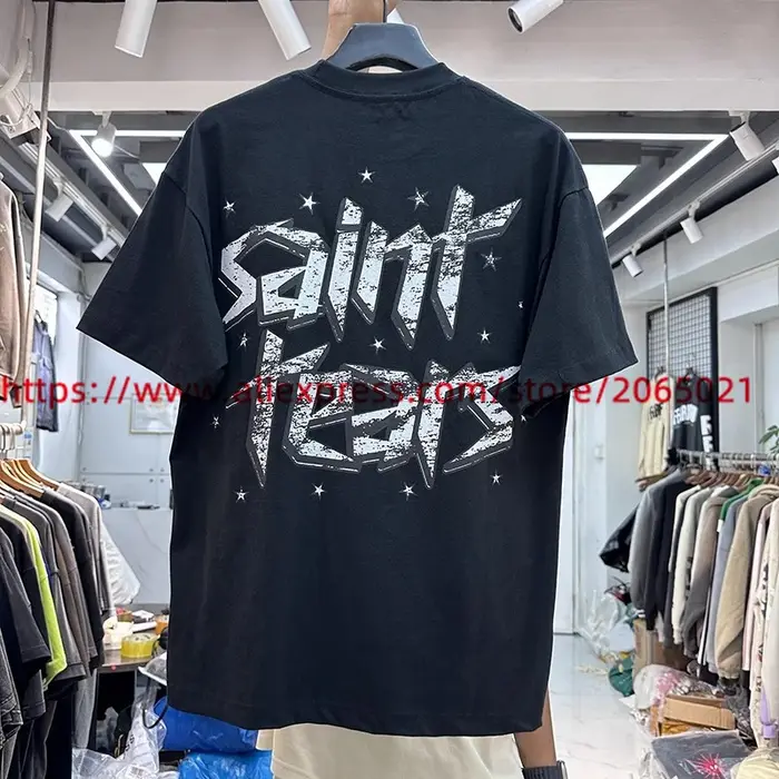 T-shirt imprimé Saint Tears pour hommes et femmes