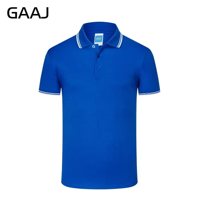 GAAJ - Polo Shirt Hommes Polos Homme Chemise D'été NOUS Célèbre Marque Coton À Rayures Courtes Vête