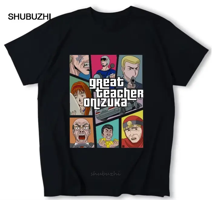 T-shirt en coton pour hommes, personnalisé, à la mode, de marque, grand enseignant Onizuka Gto