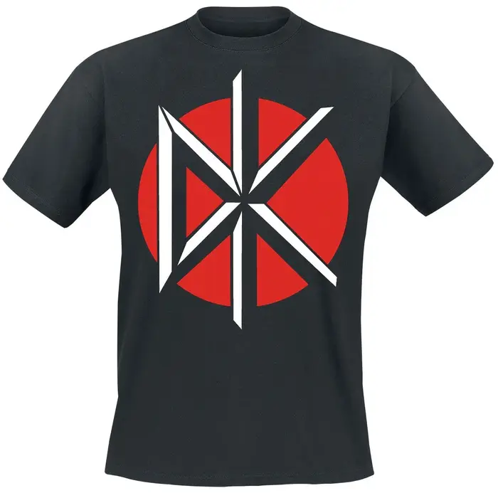 Dead Kennedys DK Cross Circle Logo Print T-shirt en coton Hardcore Punk Streetwear T-shirt unisexe à