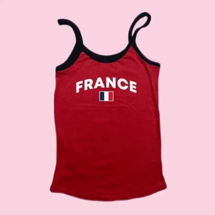 Camisole rouge vintage pour femmes, haut court grunge, corset gothique, haut précieux, t-shirts bébé