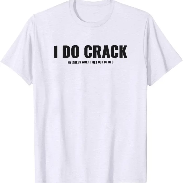 Homme drôle je fissure blague T-Shirt vert Olive imprimé humoristique à manches courtes été