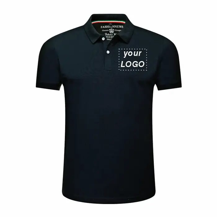 Polo à Manches Courtes pour Homme, Impression Personnalisée, Broderie, Logo Personnalisé, Chemise d'