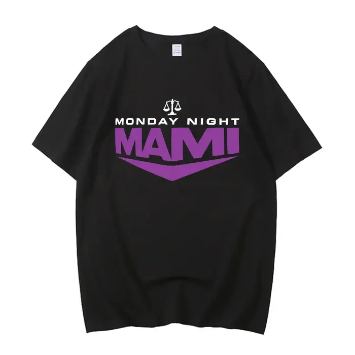 Fête des mères je suis votre Mami Rhea Ripley t-shirts hommes haute qualité coton lundi nuit
