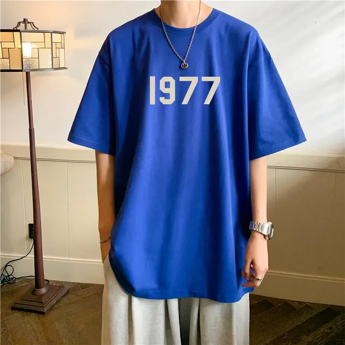T-Shirt à Manches Courtes 1977 Coton pour Homme et Femme