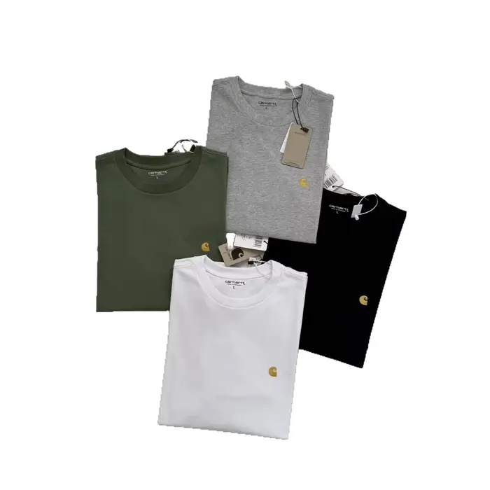 T-shirt à manches longues style basique avec logo brodé