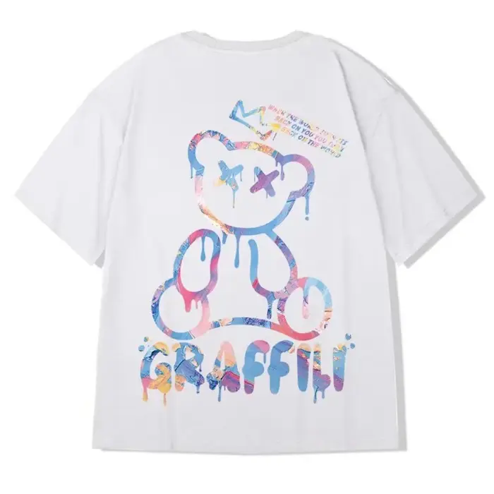 M-8XL t-shirts surdimensionnés nouveau T-shirt coréen ample été élargi col rond décontracté Couple h