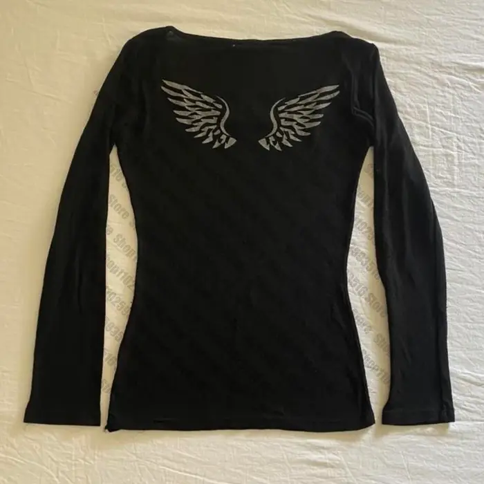 Haut court femmes Y2k-shir t-shirt