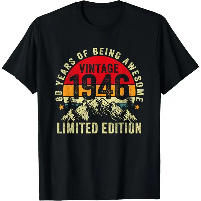 T-shirt humoristique pour 80 ans