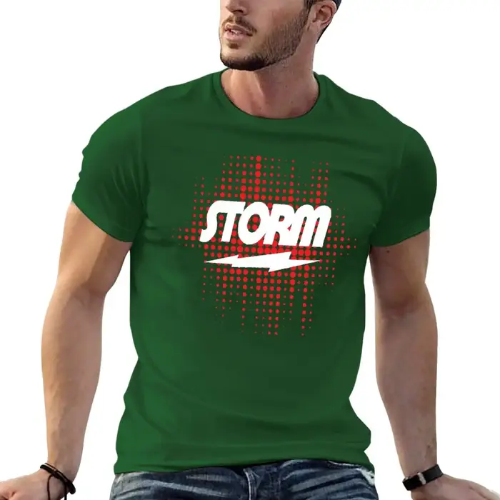 T-Shirt Storm Bowling pour hommes, court, chemisier