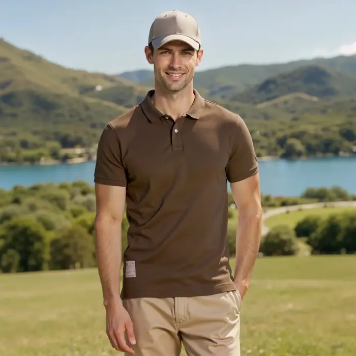 Polo 2026 Nouvelle Collection Été – T-shirt à Revers Élastique Couleur Unie Tendance Manches Courtes Décontracté Chic pour Homme M-3XL BP13200