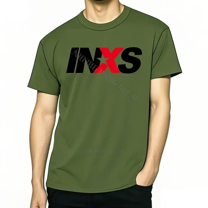 Teeshirts marque t-shirt décontracté confortable chemise à manches courtes Logo Inxs