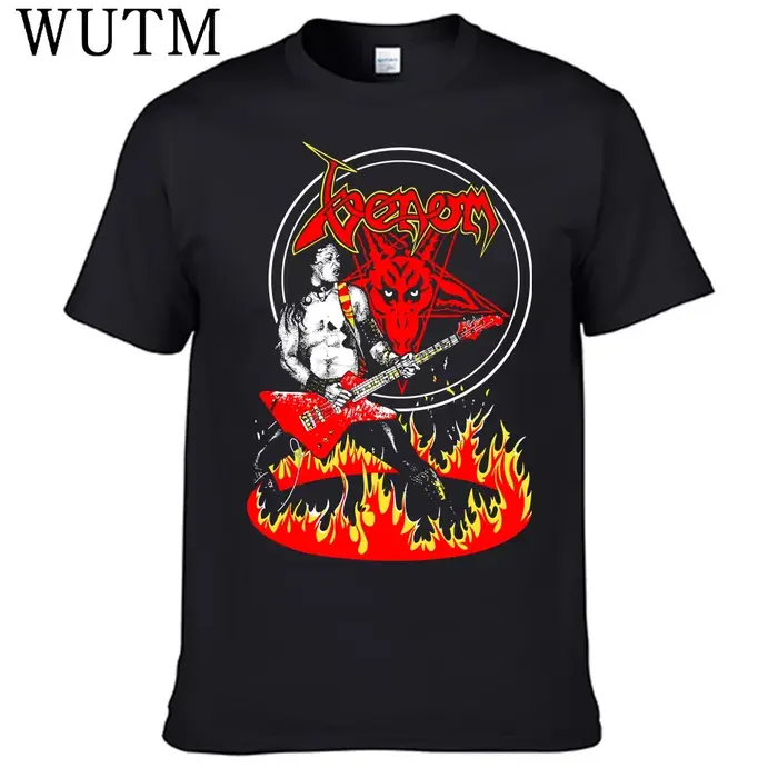 T-shirt Band Venom pour hommes, 100% coton