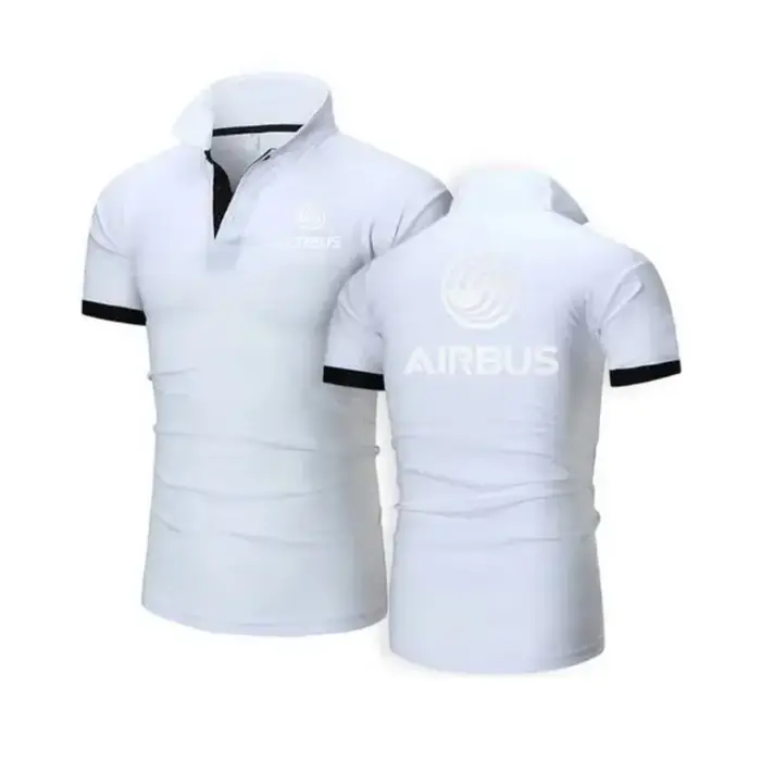 Polo AIRBUS AVIATION vol revers t-shirts Airbusfan A320 homme POLOS t-shirt printemps été maille coton à manches courtes hommes hauts