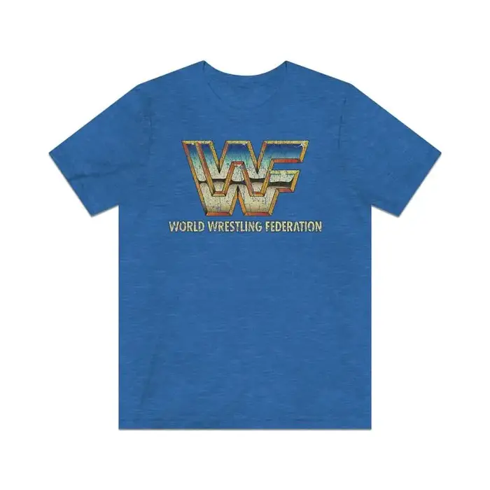 WWF Retrowave Chrome 1985 t-shirt Vintage pour hommes