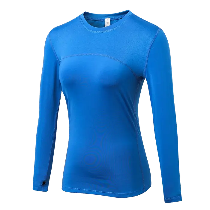 T-shirt de sport de Yoga à manches longues pour femmes, Cool et sec, athlétique, course à pied, rand