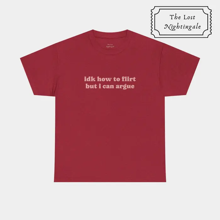 2026 Je ne sais pas comment flirter mais je peux argumenter T-shirt |   T-shirt graphique drôle et s
