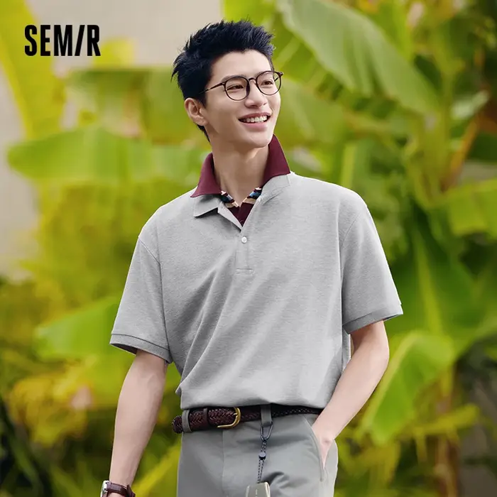 Semir Polo hommes séchage rapide refroidissement couleur unie 2025 été nouveau décontracté à manches courtes bureau banlieue haut