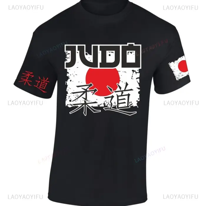 Judo T-SHIRT japon MMA Arts martiaux mixtes gymnase femme homme été coton imprimé