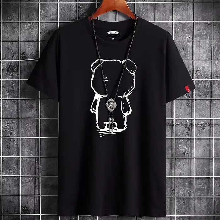 T-shirt pour hommes 2022 Date Vêtements Fitness Blanc O Cou Anime Homme