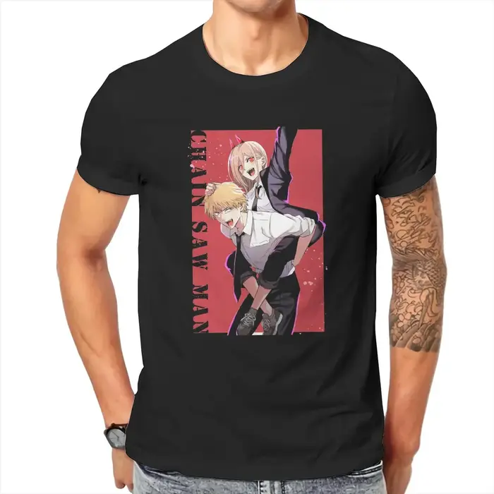 T-shirt homme tronçonneuse puissance rouge
