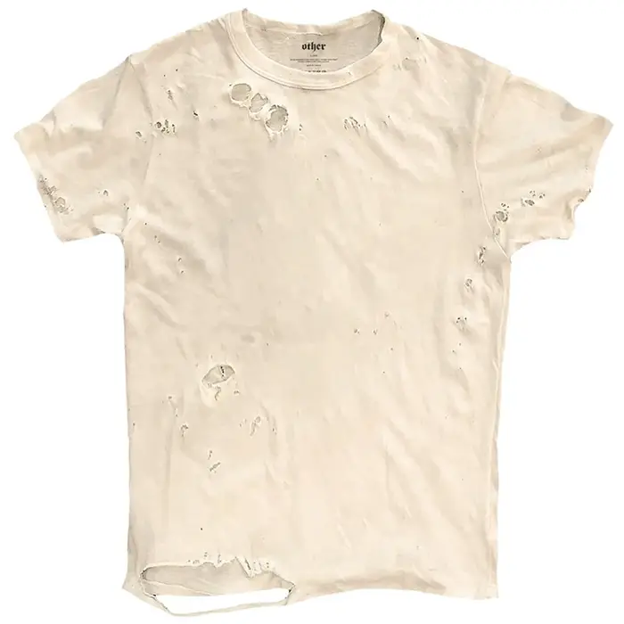 Vintage déchiré T-shirts hommes Streetwear Harajuku Hip Hop graphique T-shirts été décontracté à man
